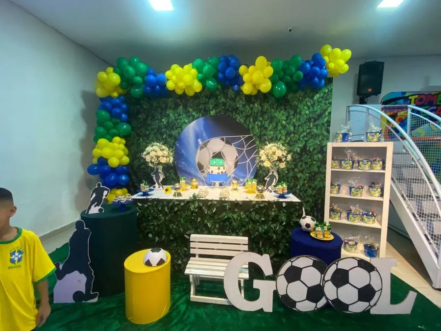Decoração Futebol · Futebol Brasil · Buffet Family