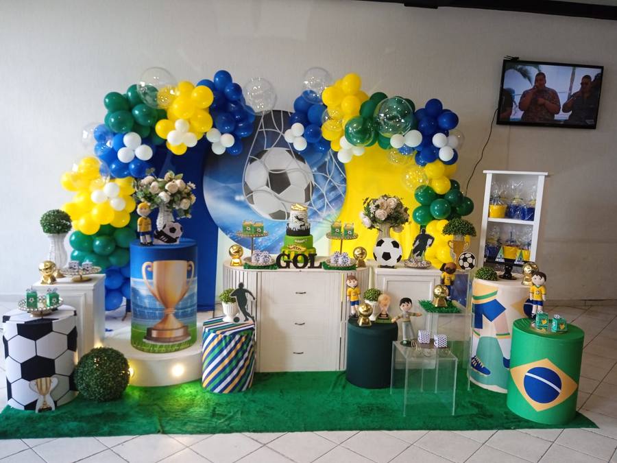 Decoração Futebol · Futebol Brasil 3 · Buffet Family