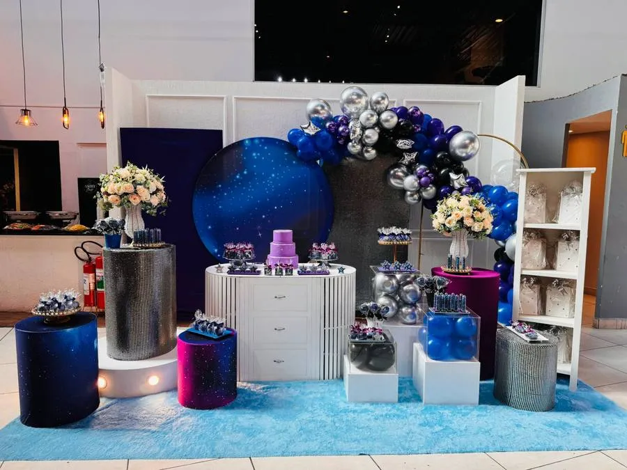 Decoração Galáxia · Espaço Galáxia · Buffet Family