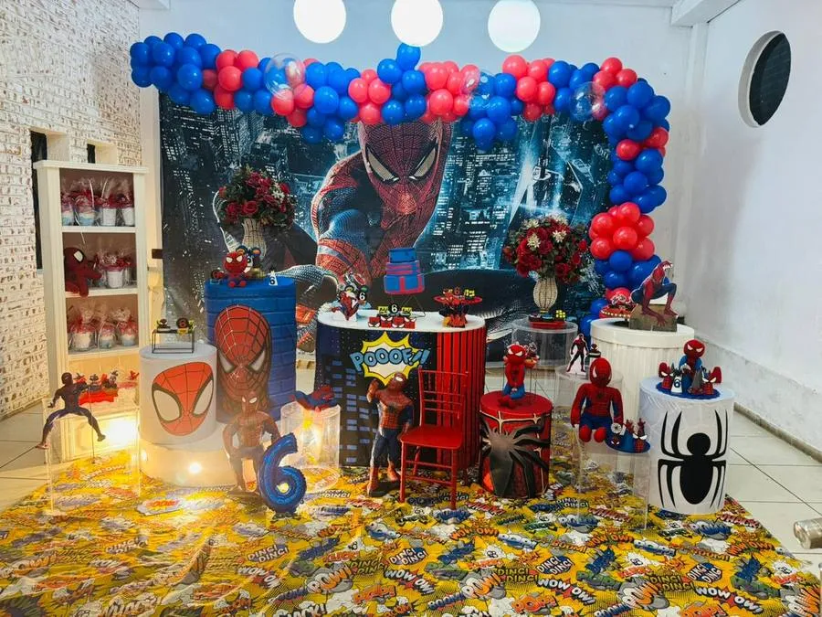 Decoração Homem-Aranha · Homem-Aranha 3 · Buffet Family