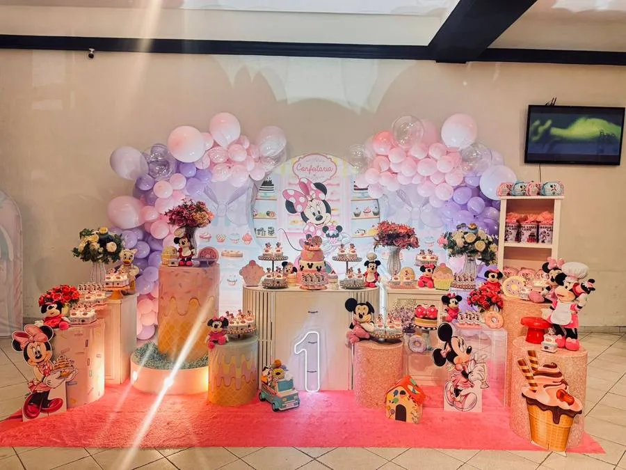 Decoração Minnie · Minnie Rosa · Buffet Family