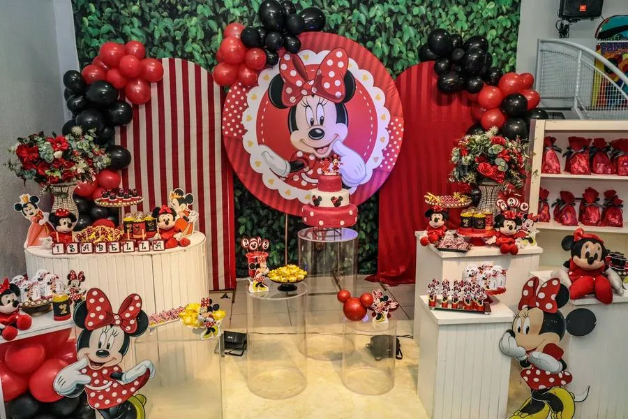 Decoração Minnie · Minnie Vermelha 2 · Buffet Family