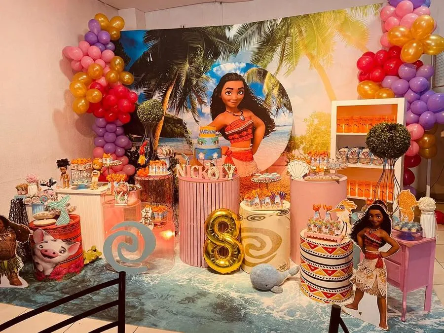 Decoração Moana · Moana · Buffet Family