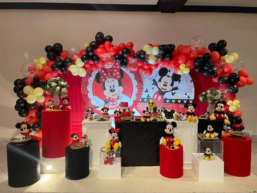 Decoração Minnie · Mickey e Minnie · Buffet Family