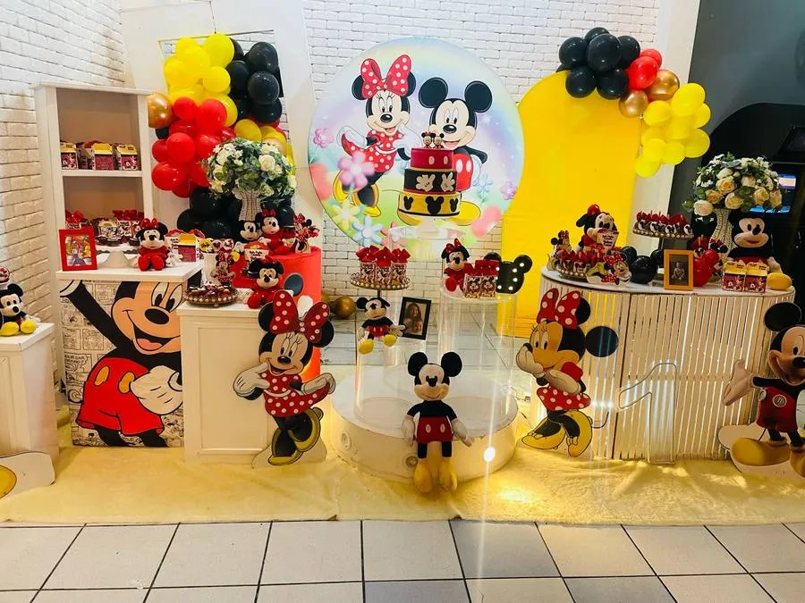 Decoração Minnie · Mickey e Minnie · Buffet Family