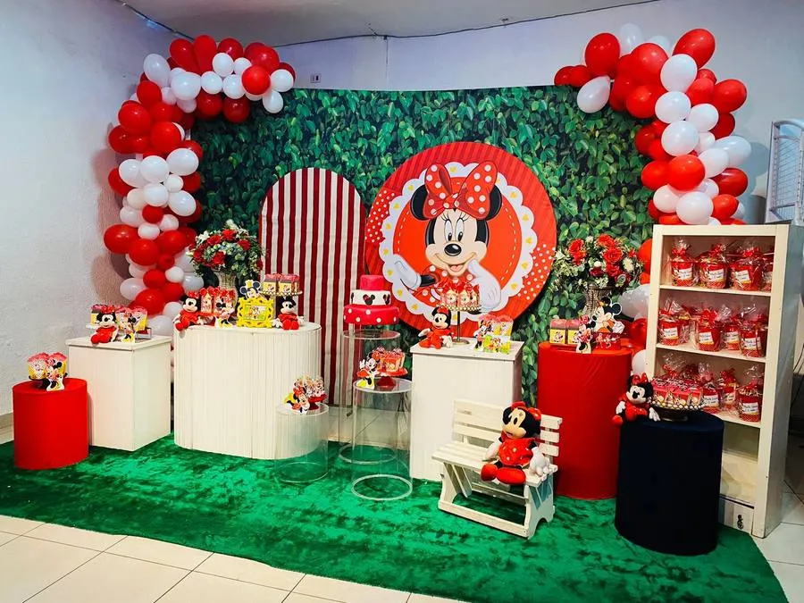Decoração Minnie · Minnie Vermelha 4 · Buffet Family