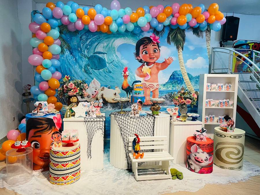 Decoração Moana · Moana Bebê 2 · Buffet Family