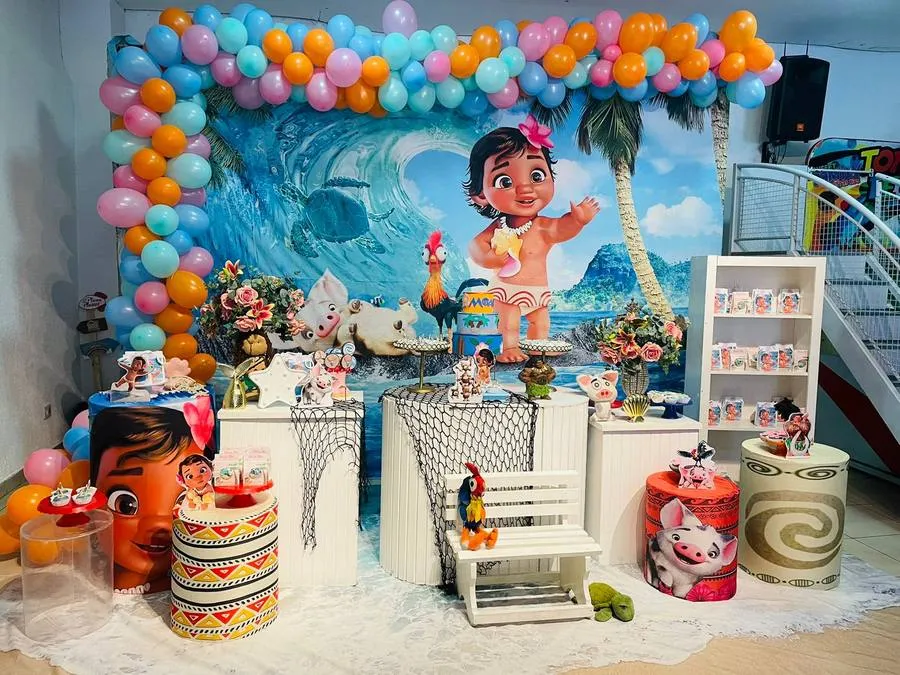 Decoração Moana · Moana Bebê 2 · Buffet Family