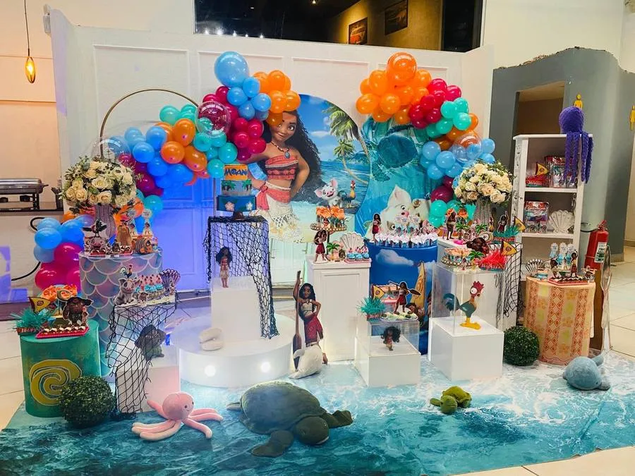 Decoração Moana · Moana 5 · Buffet Family