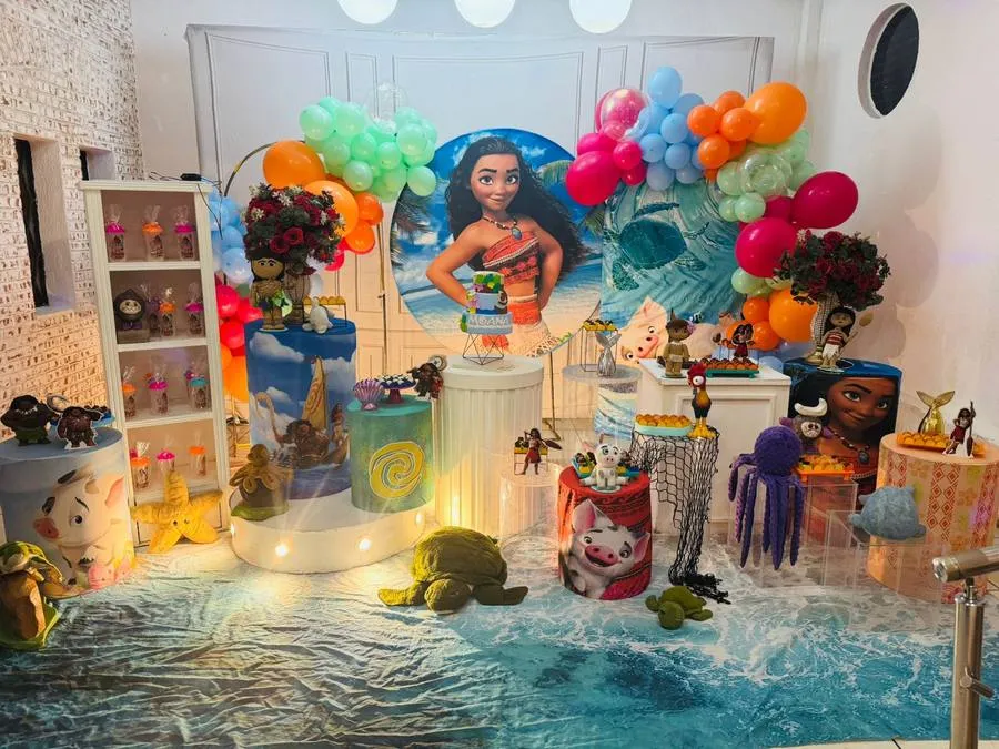 Decoração Moana · Moana 6 · Buffet Family