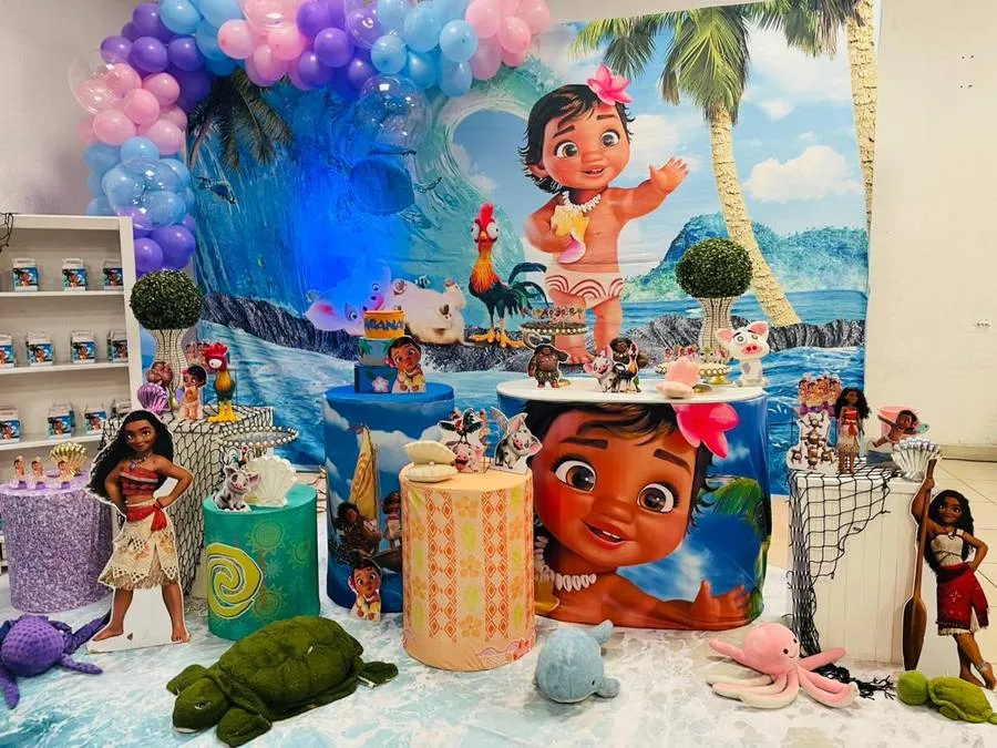 Decoração Moana · Moana Bebê 3 · Buffet Family