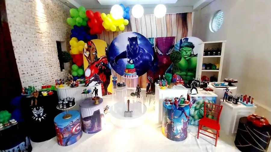 Decoração Vingadores · Vingadores · Buffet Family