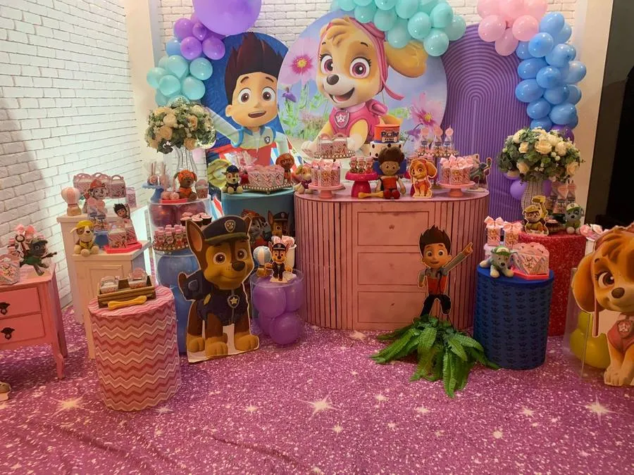 Decoração Patrulha Canina · Patrulha Canina Skye · Buffet Family