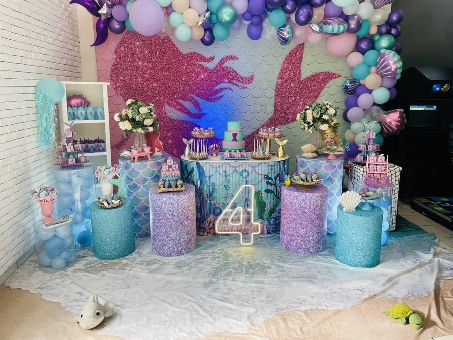 Decoração Sereia · Sereia · Buffet Family
