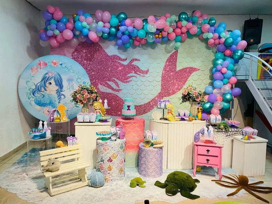 Decoração Sereia · Sereia · Buffet Family