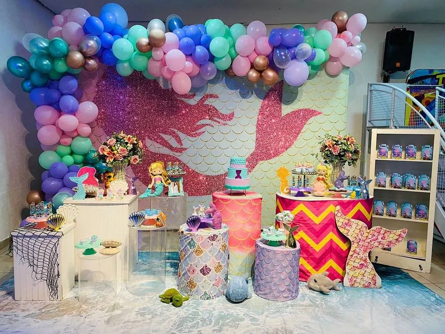 Decoração Sereia · Sereia · Buffet Family
