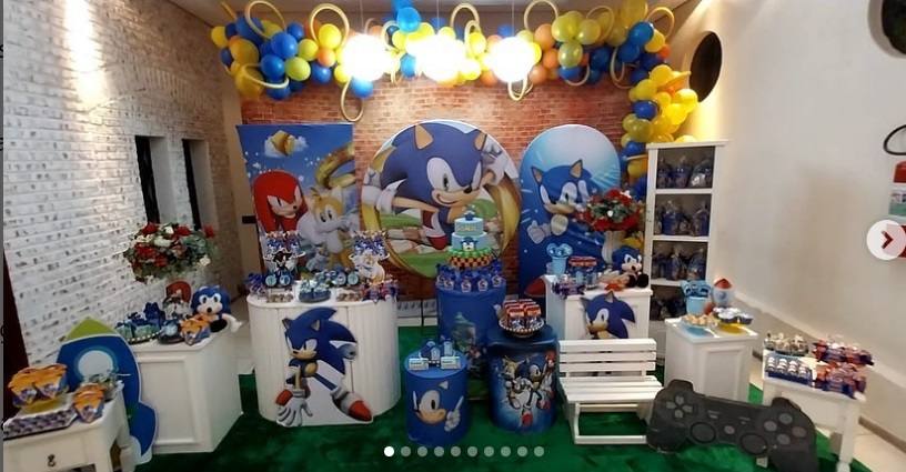 Decoração Sonic · Sonic 3 · Buffet Family