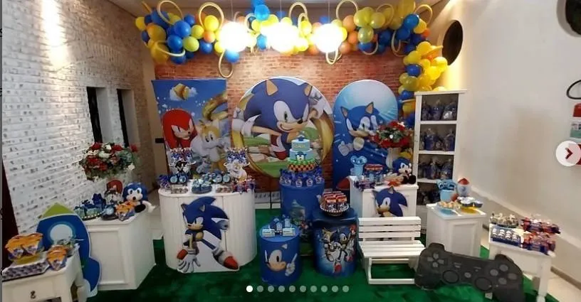Decoração Sonic · Sonic 3 · Buffet Family