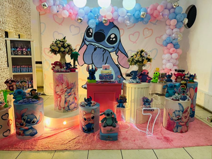 Decoração Stitch · Lilo e Stitch 6 · Buffet Family