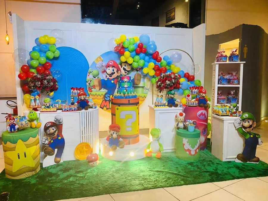 Decoração Fundo do Mar · Super Mario Bros · Buffet Family