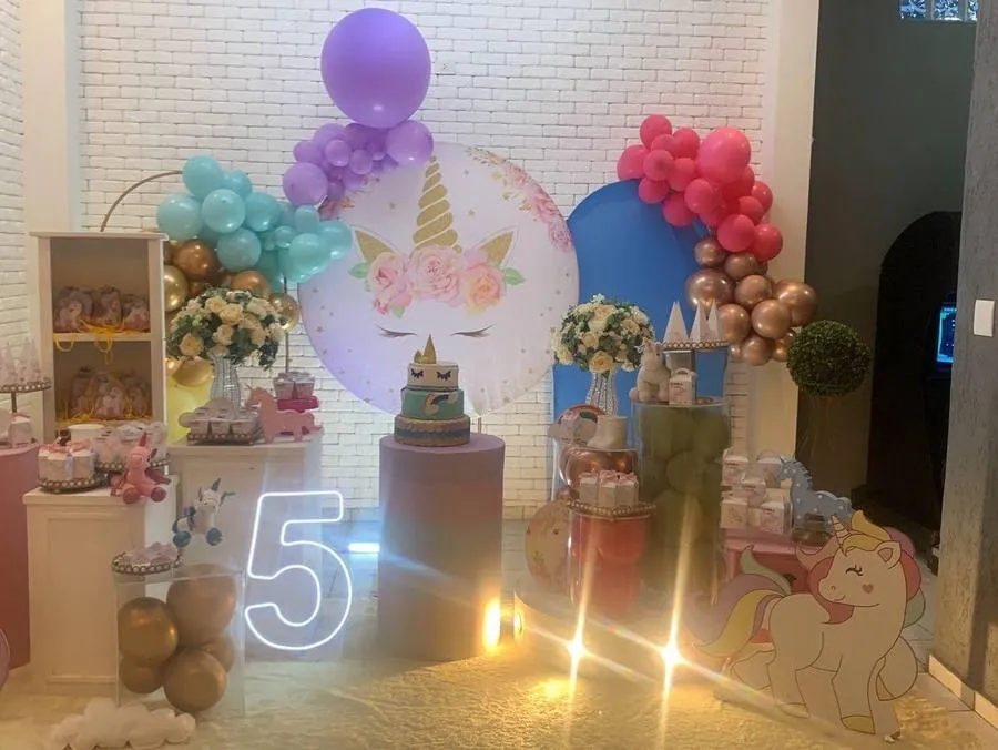 Decoração Unicórnio · Unicórnio · Buffet Family