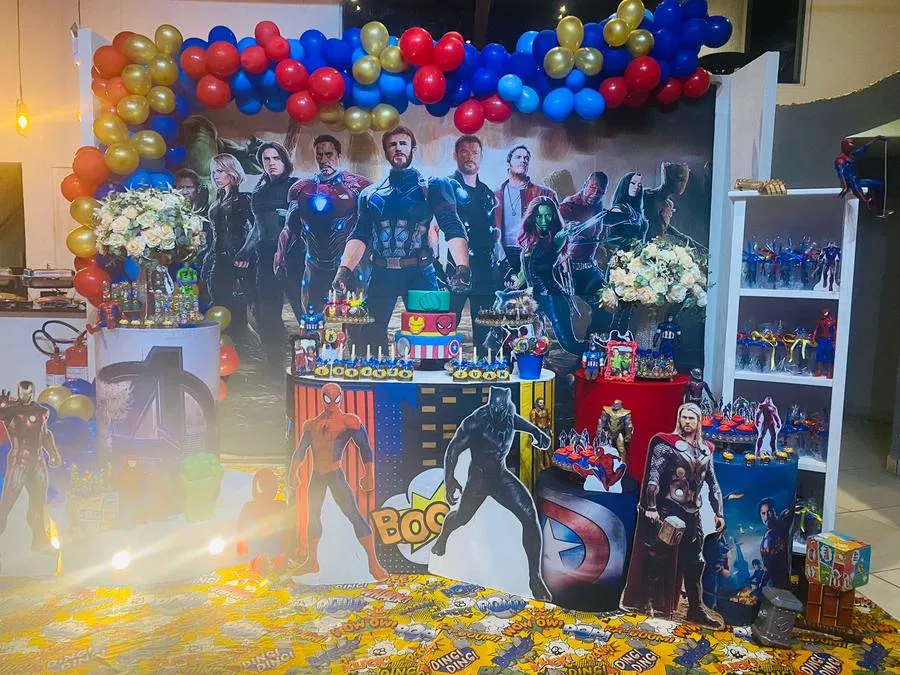 Decoração Vingadores · Vingadores · Buffet Family