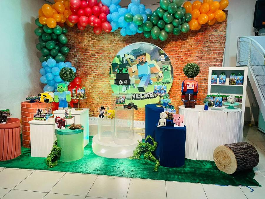 Decoração Minecraft · Minecraft · Buffet Family