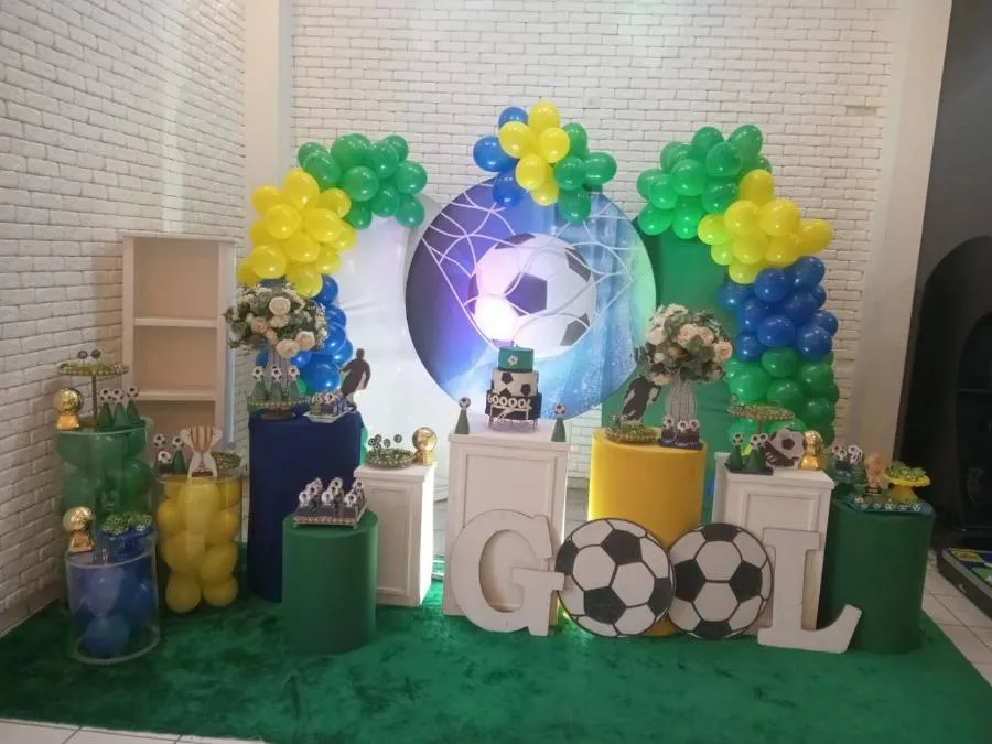 Decoração Futebol · Futebol Brasil · Buffet Family